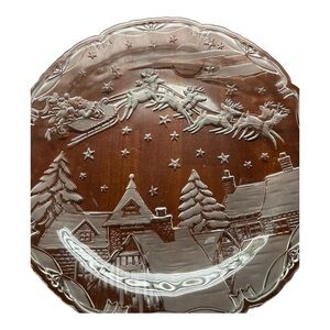 Mikasa Frosted Glass Decorative Plate
